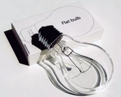 Flat light bulb_innovative